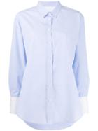 Closed Buttoned Loose Shirt - Blue