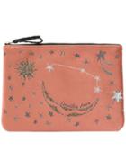 Mehry Mu Velvet Zodiac Sign Pouch - Pink & Purple