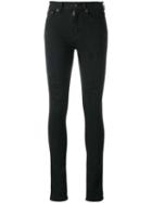 Saint Laurent - Distressed Skinny Jeans - Women - Cotton/spandex/elastane - 28, Women's, Black, Cotton/spandex/elastane