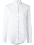 Xacus - Back Print Shirt - Women - Silk/cotton/polyamide/spandex/elastane - 40, Women's, White, Silk/cotton/polyamide/spandex/elastane