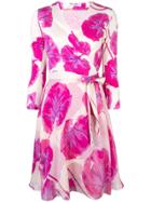 Diane Von Furstenberg Floral Wrap Dress - Pink