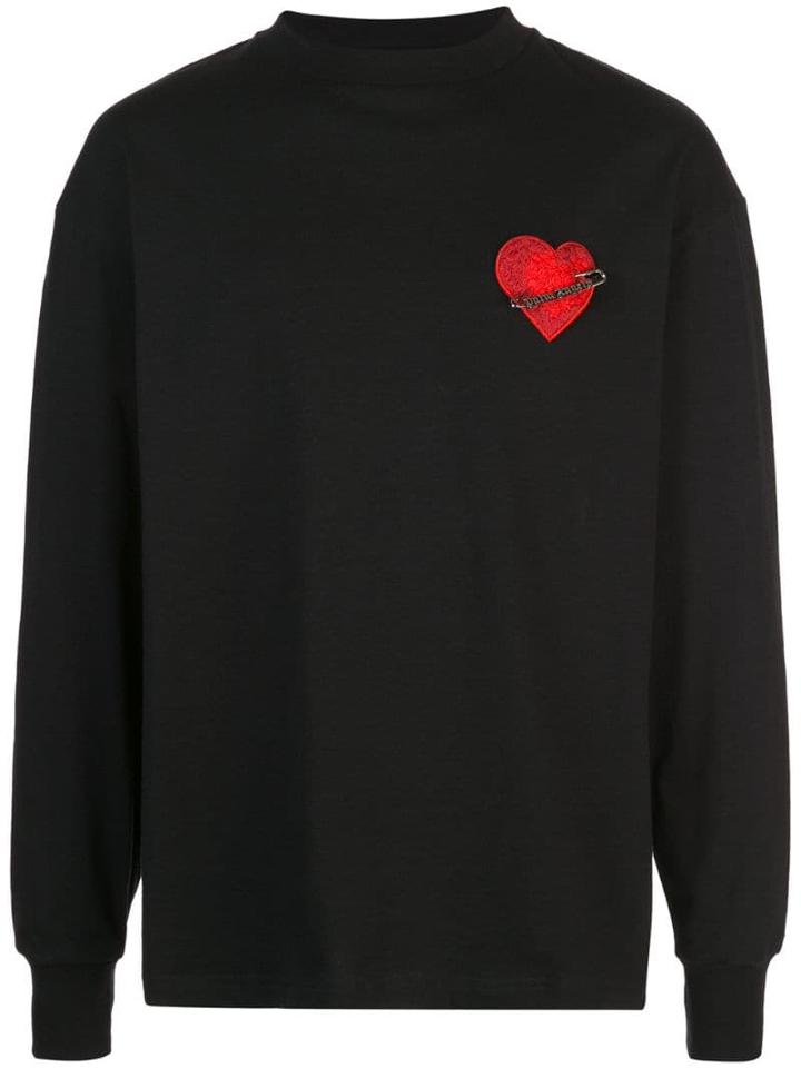 Palm Angels Safety Pin Embellished T-shirt - Black