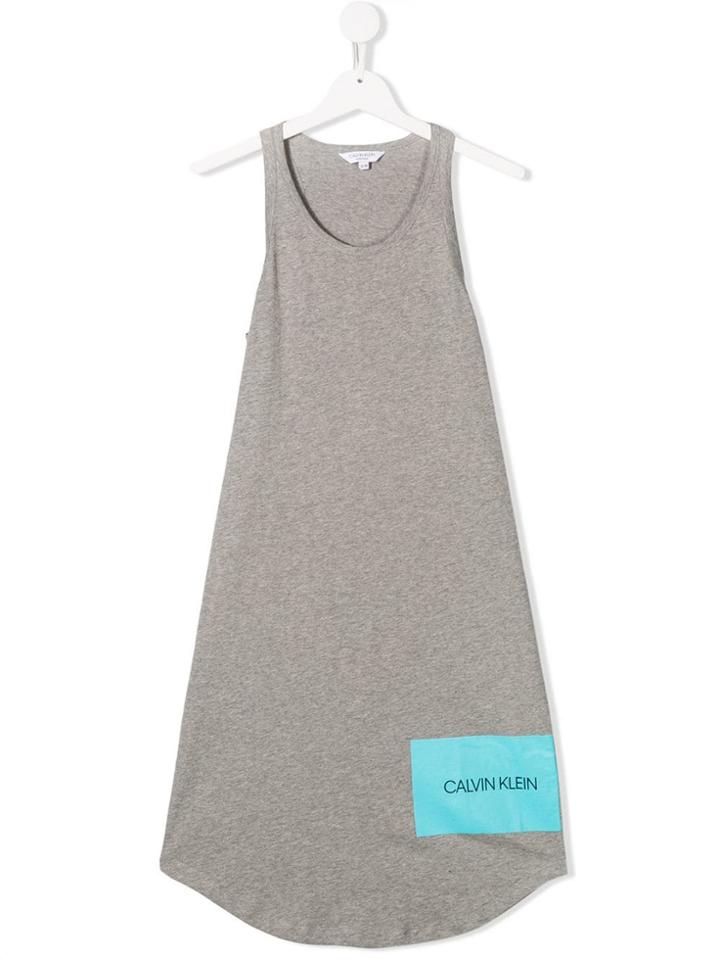 Calvin Klein Kids Shift Dress - Grey
