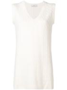 Pringle Of Scotland Cable Knit Tank Top - Neutrals