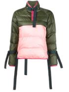 Sacai Puffer Pullover Jacket, Women's, Size: 3, Pink/purple, Nylon/polyester