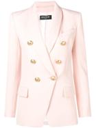 Balmain Tailored Double Breasted Blazer - Pink