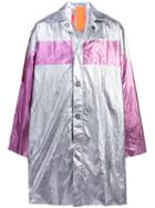 Angus Chiang Long Metallic Wind Breaker - Pink