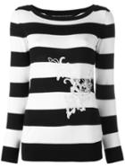 Ermanno Scervino Striped Jumper, Size: 44, Black, Cotton
