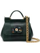 Dolce & Gabbana Small Sicily Shoulder Bag - Green