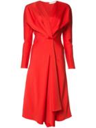 Victoria Beckham V-neck Flared Dress