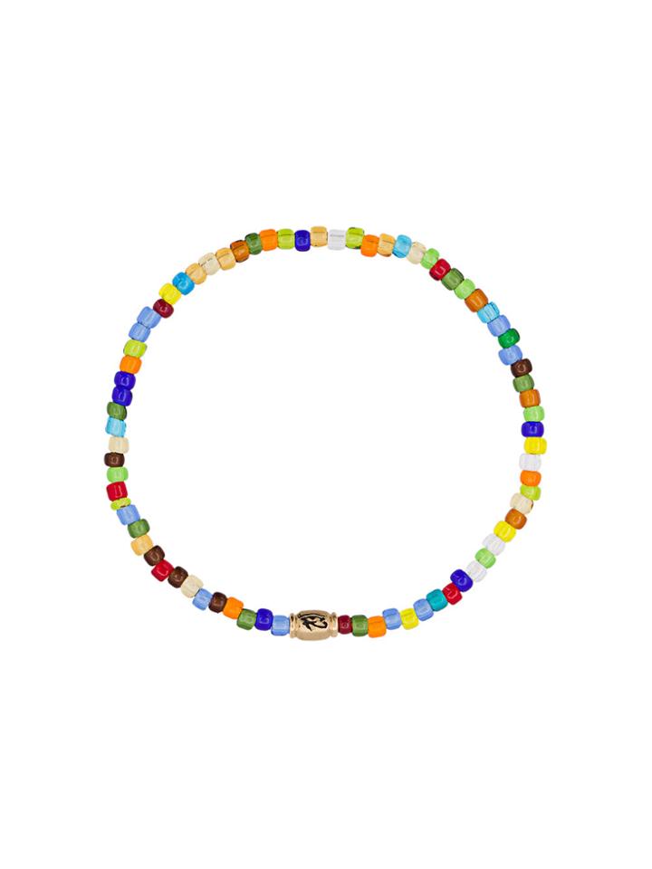 Luis Morais Small Horus Eye Barrel Beaded Bracelet - Multicolour