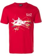 Ea7 Emporio Armani Sneaker Logo Print T-shirt - Red