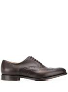 Church's Pointed Toe Patterned Brogues - Brown