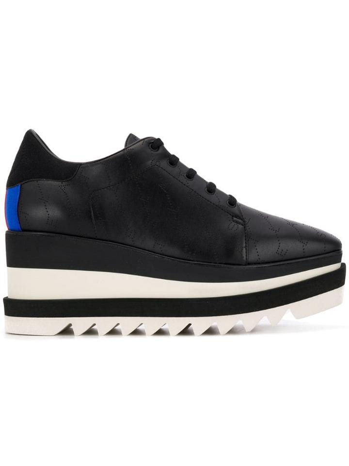 Stella Mccartney Sneak-elyse Monogram Sneakers - Black