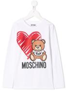 Moschino Kids Teen Toy Bear T-shirt - White