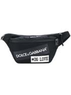 Dolce & Gabbana Patch Appliqué Belt Bag - Black