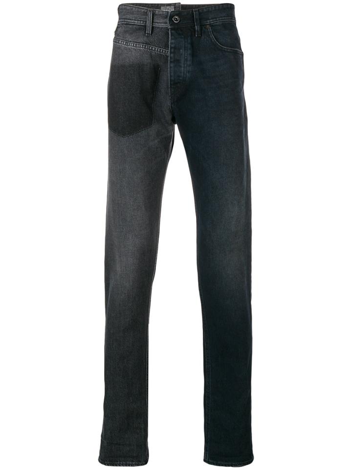 Diesel Black Gold Deconstructed Tapered Jeans