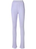 Emilio Pucci Ribbed Knit Trousers - Pink & Purple