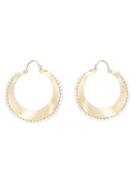 Irene Neuwirth Pearl Studded Hoop Earrings - Yellow