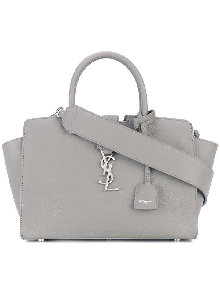 Saint Laurent - Cabas Tote - Women - Calf Leather - One Size, Grey, Calf Leather