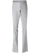 Thom Browne - Contrast Leg Striped Trousers - Men - Cotton/cupro - 0, White, Cotton/cupro
