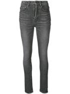 Saint Laurent High-rise Skinny Jeans - Grey