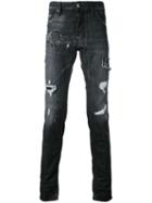 Dsquared2 - Distressed Skinny Jeans - Men - Cotton/spandex/elastane - 52, Black, Cotton/spandex/elastane