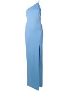 Solace London Averie One-shoulder Gown - Blue