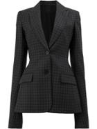 Vera Wang Checked Blazer - Grey