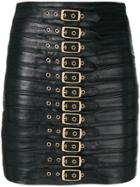 Manokhi Buckled Mini Skirt - Black