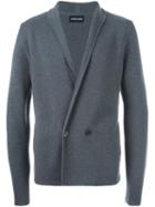 Emporio Armani Single Button Blazer, Men's, Size: 48, Grey, Virgin Wool