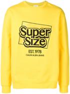 Calvin Klein Jeans Est. 1978 Super Size Sweatshirt - Yellow