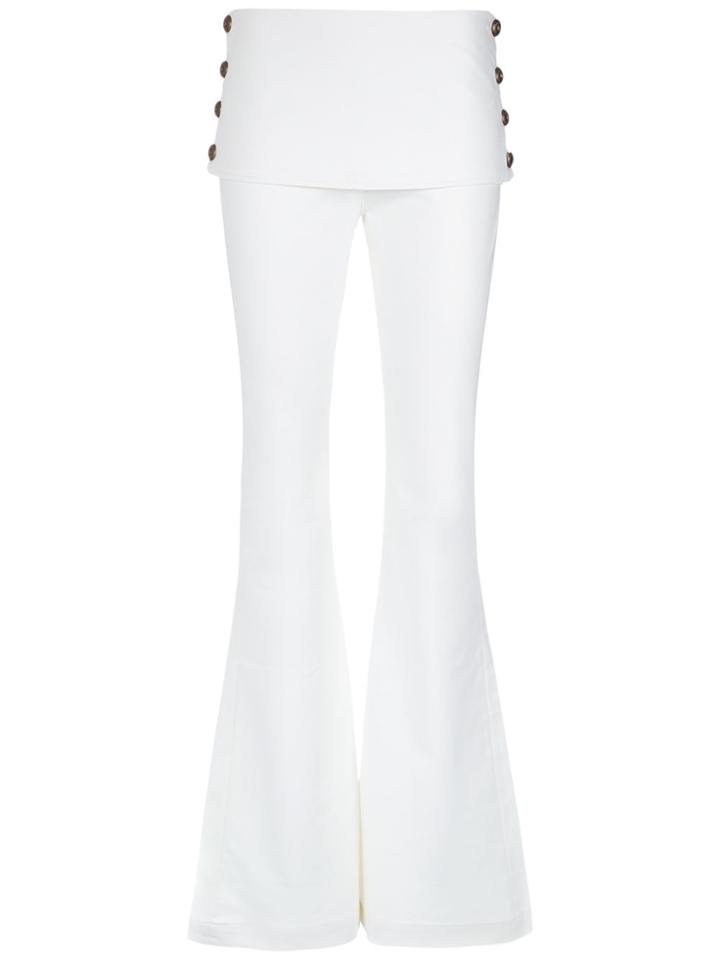 Andrea Bogosian Flared Trousers - White