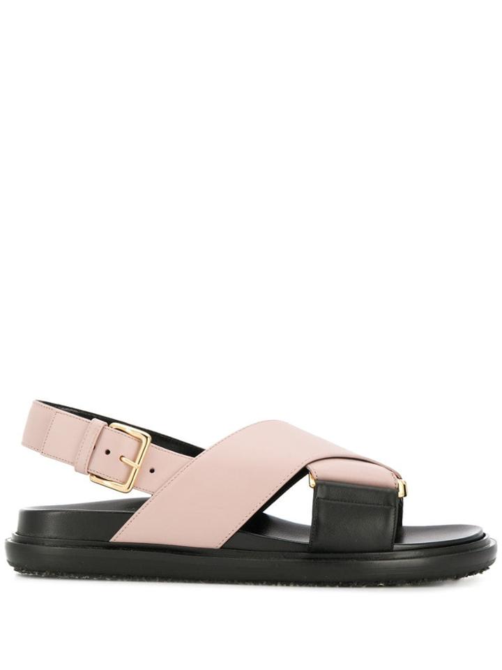 Marni Fussbett Slingback Sandals - Pink