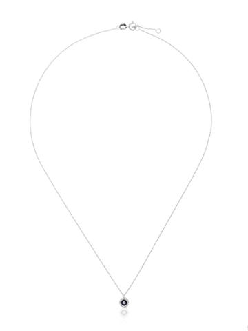 Alemdara Diamond Didem Eye Necklace - Metallic