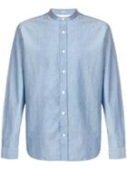 Closed Embroidered Logo Shirt - Blue