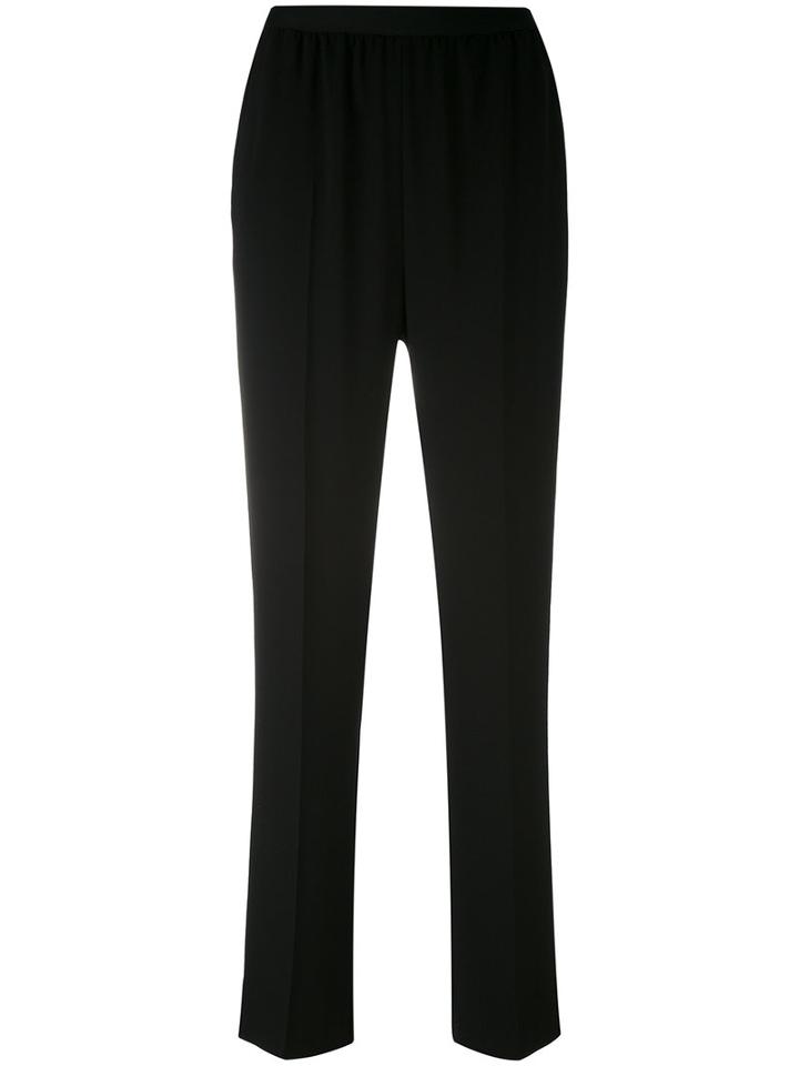 Straight-leg Trousers - Women - Polyester - 40, Black, Polyester, Maison Margiela