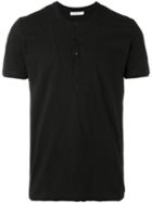 Paolo Pecora - Henley T-shirt - Men - Cotton - Xl, Black, Cotton