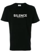 Wood Wood Slogan Print T-shirt - Black