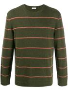 Closed Striped Jumper - Green