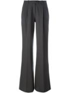 Michael Michael Kors Flared Trousers, Women's, Size: 2, Grey, Spandex/elastane/wool