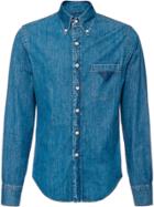 Prada Vintage Effect Denim Shirt - Blue