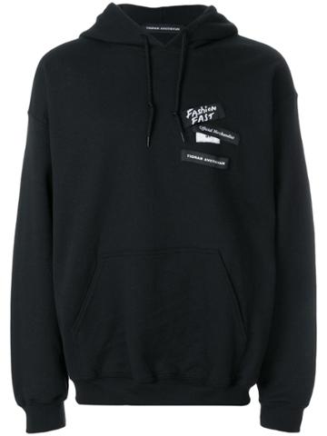 Tigran Avetisyan By Pavel An Applique Patch Detail Hoody - Black