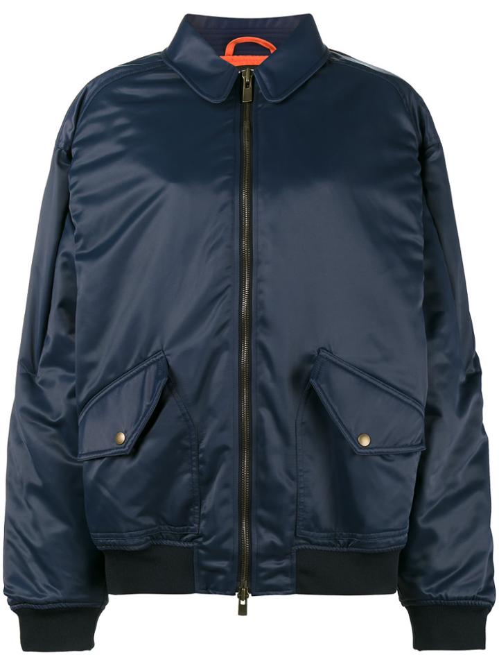 Y / Project Oversized Bomber Jacket - Blue