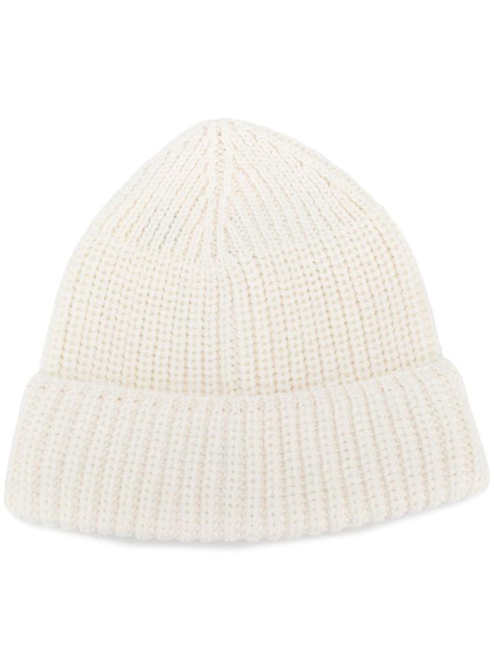 Universal Works Chunky Knit Beanie - White