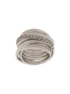 Chin Teo Layered Cage Ring - Silver