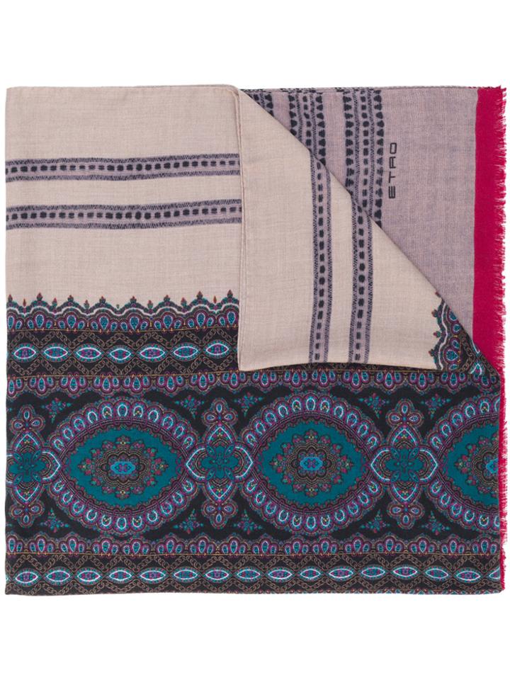 Etro Printed Pattern Scarf - Multicolour