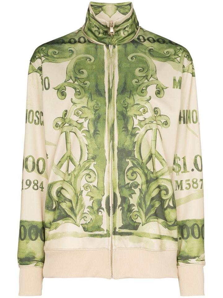 Moschino Bank Note Print Sweatshirt - Green