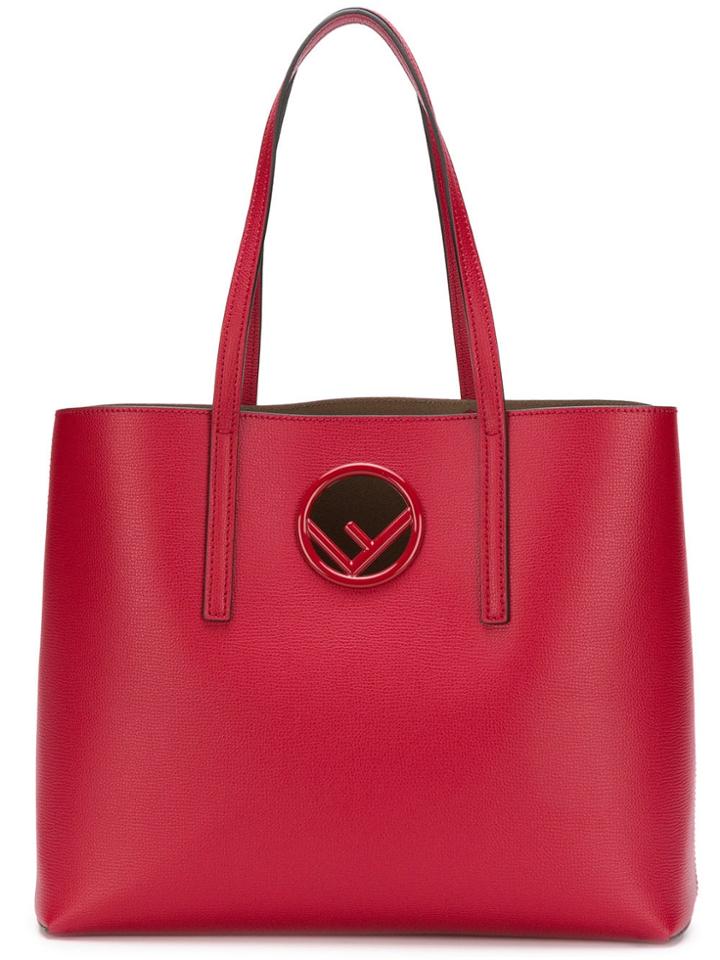 Fendi Shopping Logo Bag - Red