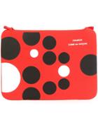 Comme Des Garçons Wallet Polka Dot Purse - Red